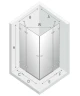 Душевой уголок New Trendy Avexa Black 100x120 EXK-1619 профиль Черный стекло прозрачное