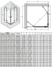 Душевой уголок New Trendy Avexa Black 100x120 EXK-1619 профиль Черный стекло прозрачное