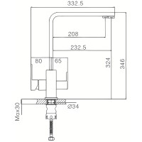 Смеситель для кухни Haiba HB76803-7 Черный матовый нержавеющая сталь