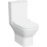 Унитаз компакт Vitra Integra Square Open-Back 9833B003-7205 с бачком и сиденьем Микролифт фарфор напольный