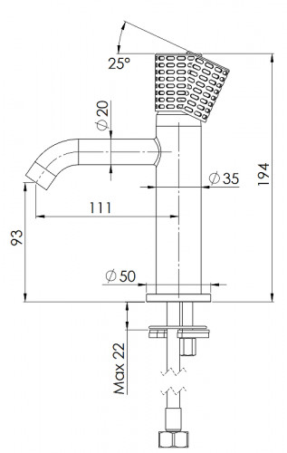 Смеситель для раковины Remer Celebrity CEC12 цвет Хром