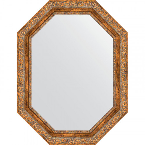 Зеркало Evoform Octagon 65x85 BY 7155 в багетной раме - Виньетка античная бронза 85 мм стекло