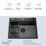 Кухонная мойка Ceruttispa Gloria50 nano embos 50 11256 цвет Графит