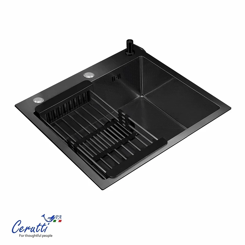 Кухонная мойка Ceruttispa Gloria50 nano embos 50 11256 цвет Графит