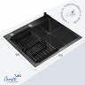 Кухонная мойка Ceruttispa Gloria50 nano embos 50 11256 цвет Графит
