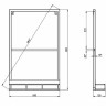 Зеркало Grossman Метрис 50 205001 Черное стекло