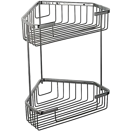 Полка корзина Frap F335-1 угловая Хром