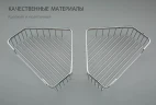 Полка корзина Frap F335-1 угловая Хром