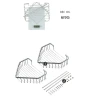 Полка корзина Frap F335-1 угловая Хром