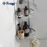 Полка корзина Frap F335-1 угловая Хром