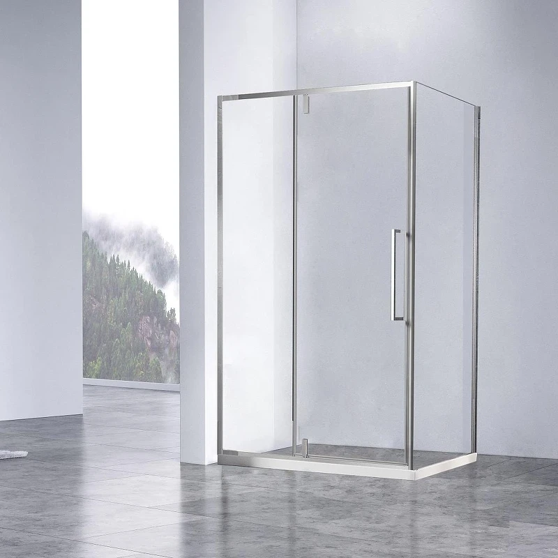 Душевой уголок Vincea Slim-N 100x90 VSR-4SNP9010CL профиль Хром стекло прозрачное