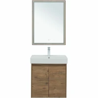 Комплект мебели для ванной Aquanet Nova Lite 60 302534 подвесной Дуб рустикальный МДФ / ЛДСП