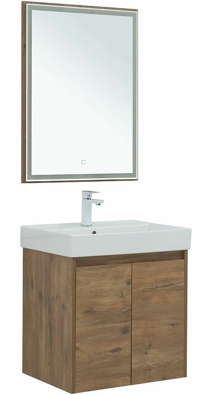Комплект мебели для ванной Aquanet Nova Lite 60 302534 подвесной Дуб рустикальный МДФ / ЛДСП