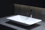 Раковина-чаша Salini Callista 57.5 107 1101207SM Белая матовая искусственный камень (литьевой мрамор) накладная