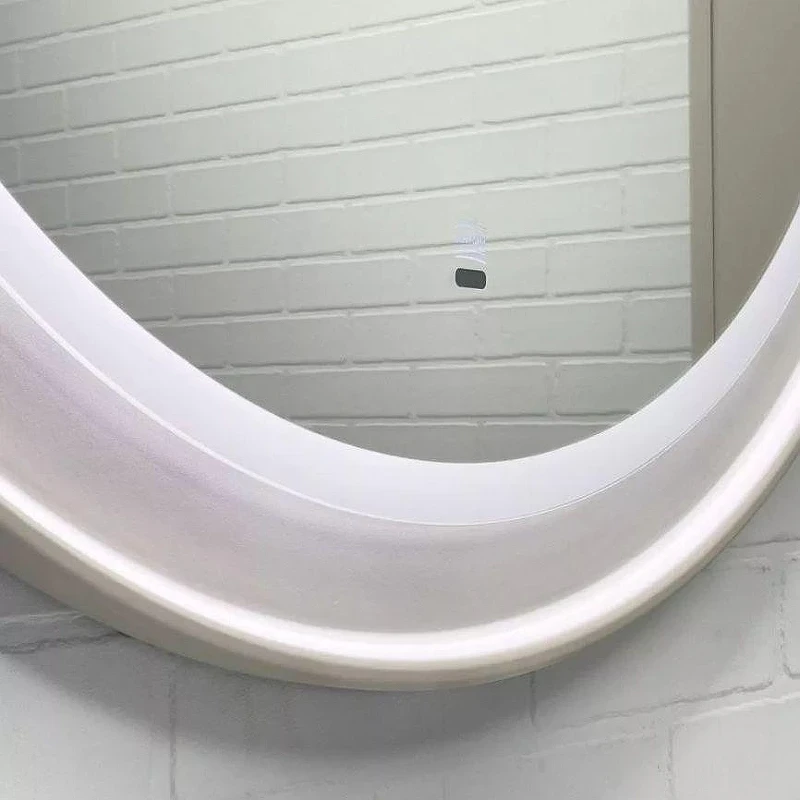Зеркало Comforty Ереван 80 00-00014146 с подсветкой Серый шелк с бесконтактным выключателем