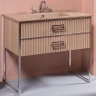 Тумба под раковину Boheme Armadi Art Monaco 100 866-100-CPCR Капучино глянец Хром МДФ / ЛДСП