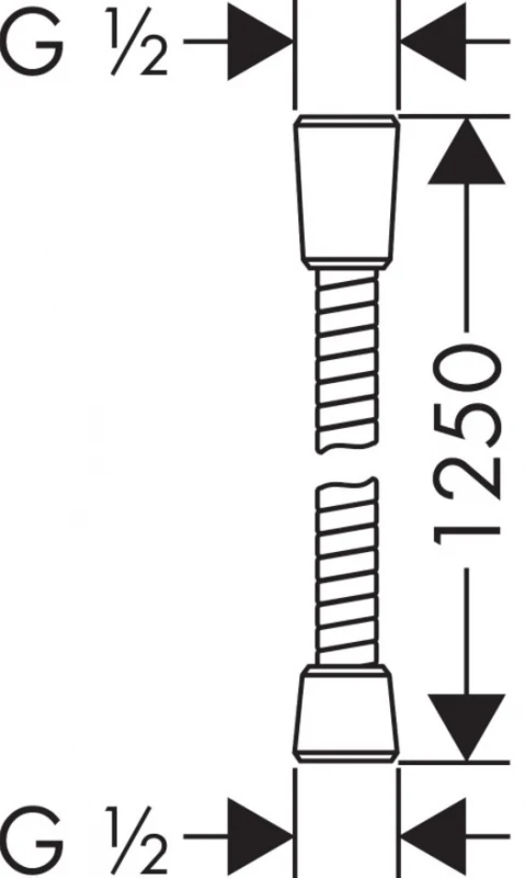 Шланг для душа Hansgrohe Sensoflex 28132000 Хром