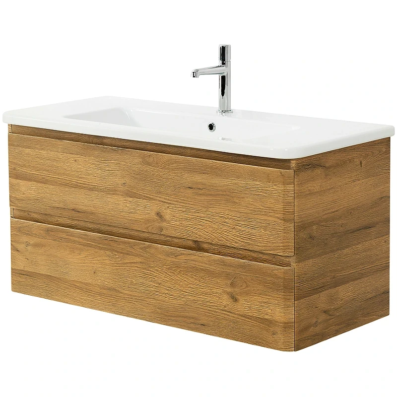 Тумба под раковину BelBagno 105 ALBANO-CER-1050-2C-SO-RR подвесная Rovere Rustico МДФ / ЛДСП