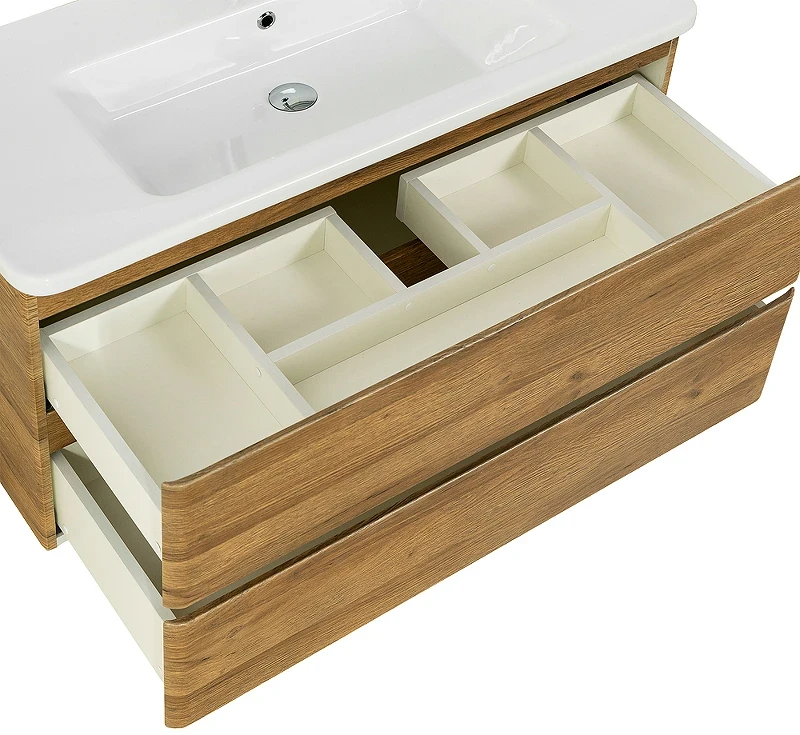 Тумба под раковину BelBagno 105 ALBANO-CER-1050-2C-SO-RR подвесная Rovere Rustico МДФ / ЛДСП