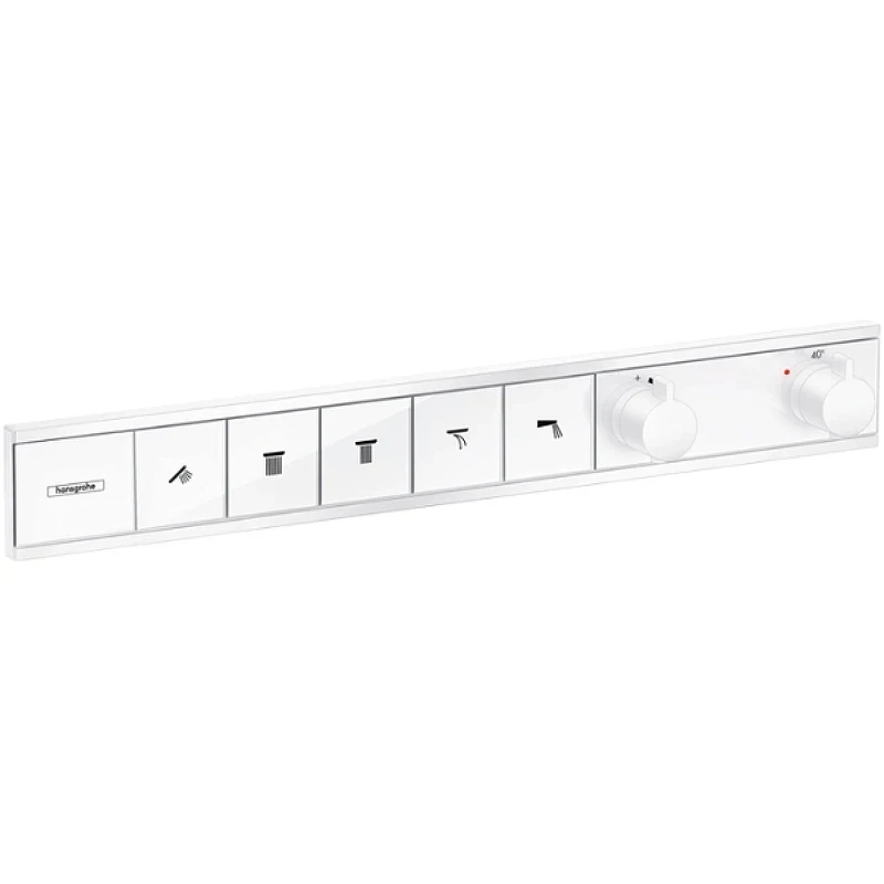 Смеситель для душа Hansgrohe RainSelect 15384700 с термостатом Белый матовый латунь встраиваемый