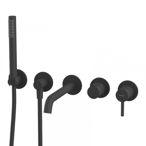 Смеситель для ванны Whitecross Y black YSET1240BL цвет Черный матовый