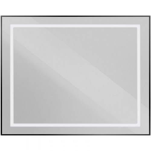 Зеркало BelBagno Kraft 100 SPC-KRAFT-1000-800-SENS-NERO с подсветкой Черное с сенсорным выключателем стекло