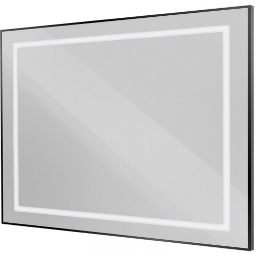 Зеркало BelBagno Kraft 100 SPC-KRAFT-1000-800-SENS-NERO с подсветкой Черное с сенсорным выключателем стекло