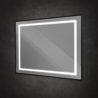 Зеркало BelBagno Kraft 100 SPC-KRAFT-1000-800-SENS-NERO с подсветкой Черное с сенсорным выключателем стекло