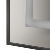 Зеркало BelBagno Kraft 100 SPC-KRAFT-1000-800-SENS-NERO с подсветкой Черное с сенсорным выключателем стекло