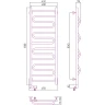 Электрический полотенцесушитель Сунержа Элегия 2.0 1200x400 L 00-5218-1240 Хром нержавеющая сталь