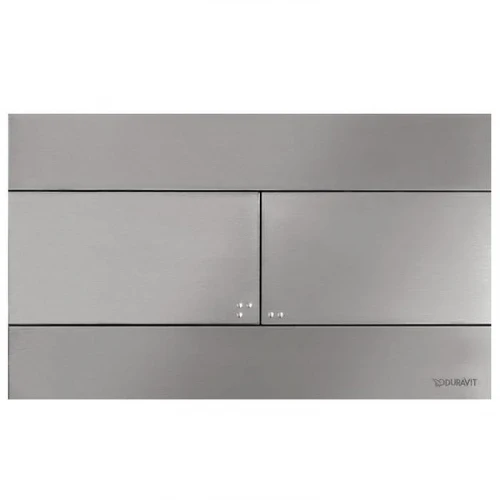 Кнопка смыва для инсталляции Duravit DuraSystem WD5140070000/WF5140043010 цвет Сталь брашированная