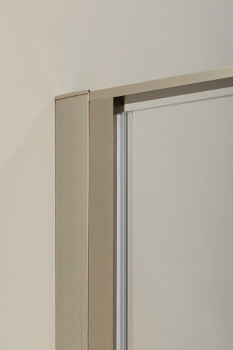 Душевая дверь Allen Brau Priority 140 3.31011.BA профиль Серебро брашированное стекло прозрачное