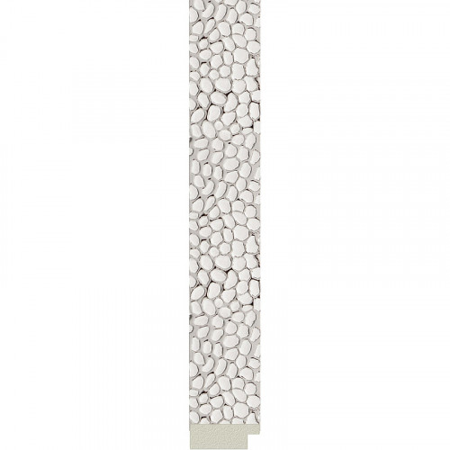 Зеркало Evoform Definite 151х71 BY 3322 в багетной раме - Чеканка белая 46 мм стекло