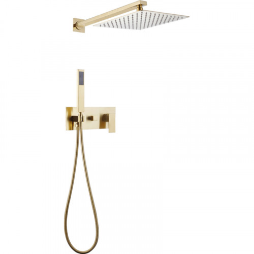 Душевая система Abber Daheim AF8218G Золото матовое латунь встраиваемый