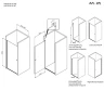 Душевая дверь AM.PM Sunny 90 W87G-90-1P-MT профиль Хром матовый стекло прозрачное