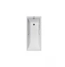Чугунная ванна Vinsent Veron Square 170x75 VSQ1707545H/VH0012GD-AS цвет Белый с квадратными золотыми ручками и антискользящим покрытием