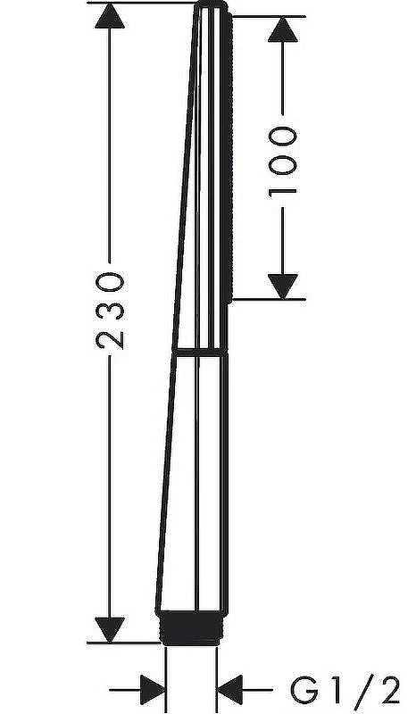 Ручной душ Hansgrohe Rainfinity 26867990 Золото Черный