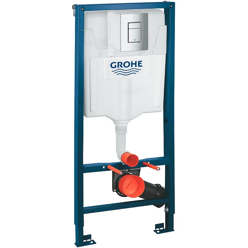 Инсталляция Grohe Solido 38811000 для унитаза с клавишей смыва Хром нержавеющая сталь