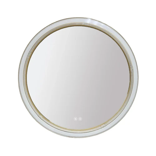 Зеркало Azario Грей 60 АZ-LED010225 с подсветкой цвет Золото матовое с сенсорным выключателем