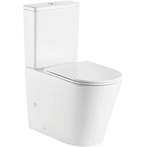 Унитаз компакт WeltWasser Salzbach 001 XL GL-WT 10000008266 Белый глянец с бачком и сиденьем Микролифт фаянс напольный