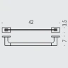 Полотенцедержатель Colombo Design Look B1609.HPS1 Нержавеющая сталь