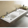 Раковина CeramaLux 121 YJ809-120 Белая фаянс полувстраиваемая