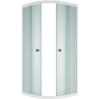 Душевой уголок Melodia della vita Round 90х90 MCNRD9090MWt профиль Белый стекло матовое