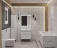 Шкаф пенал Aquanet Nova Lite 2.0 35 346350 подвесной цвет Белый глянец