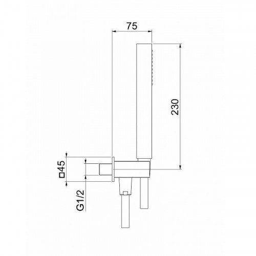 Душевой гарнитур Webert AC1045010 Золото пластик на стену