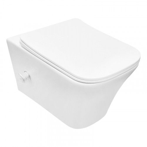 Унитаз биде Azario Nove AZ-9321B подвесной цвет Белый с сиденьем Микролифт