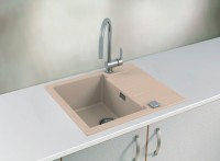Кухонная мойка Alveus Granital Cadit 10 Beige G55 590x500 1132019 Бежевая искусственный камень (литьевой мрамор) встраиваемый