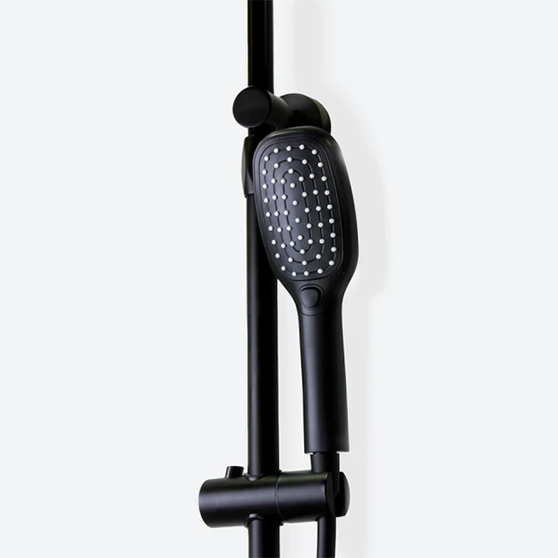 Душевая система Bronze de Luxe Avantgarde 2039H Черная латунь на стену