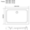 Акриловый поддон для душа Veconi Tezeo 120x90 TZ04-12090PR-01-19C1 Белый