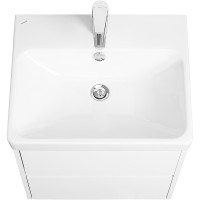 Тумба с раковиной Aquaton Сканди 55 1A2517K0SD010 подвесная Белая МДФ / ЛДСП